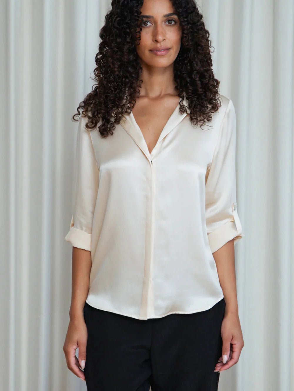 Silhouette Shirt - Vanilla - SODA Fashion Haus