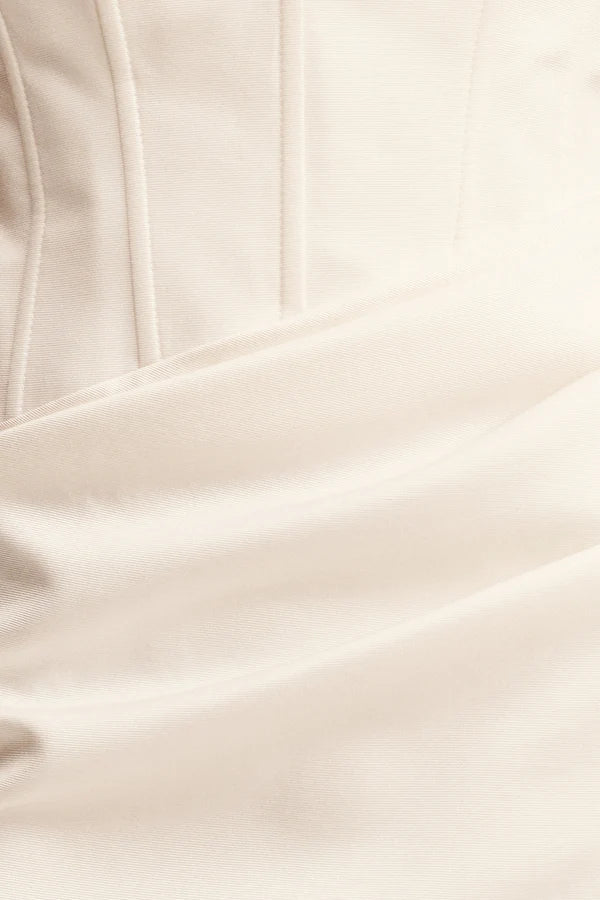 Strapless Draped Mini Dress - SODA Fashion Haus