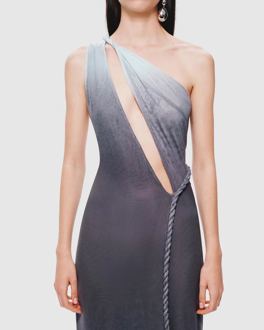 Twist Mesh Dress - Spray Print - SODA Fashion Haus