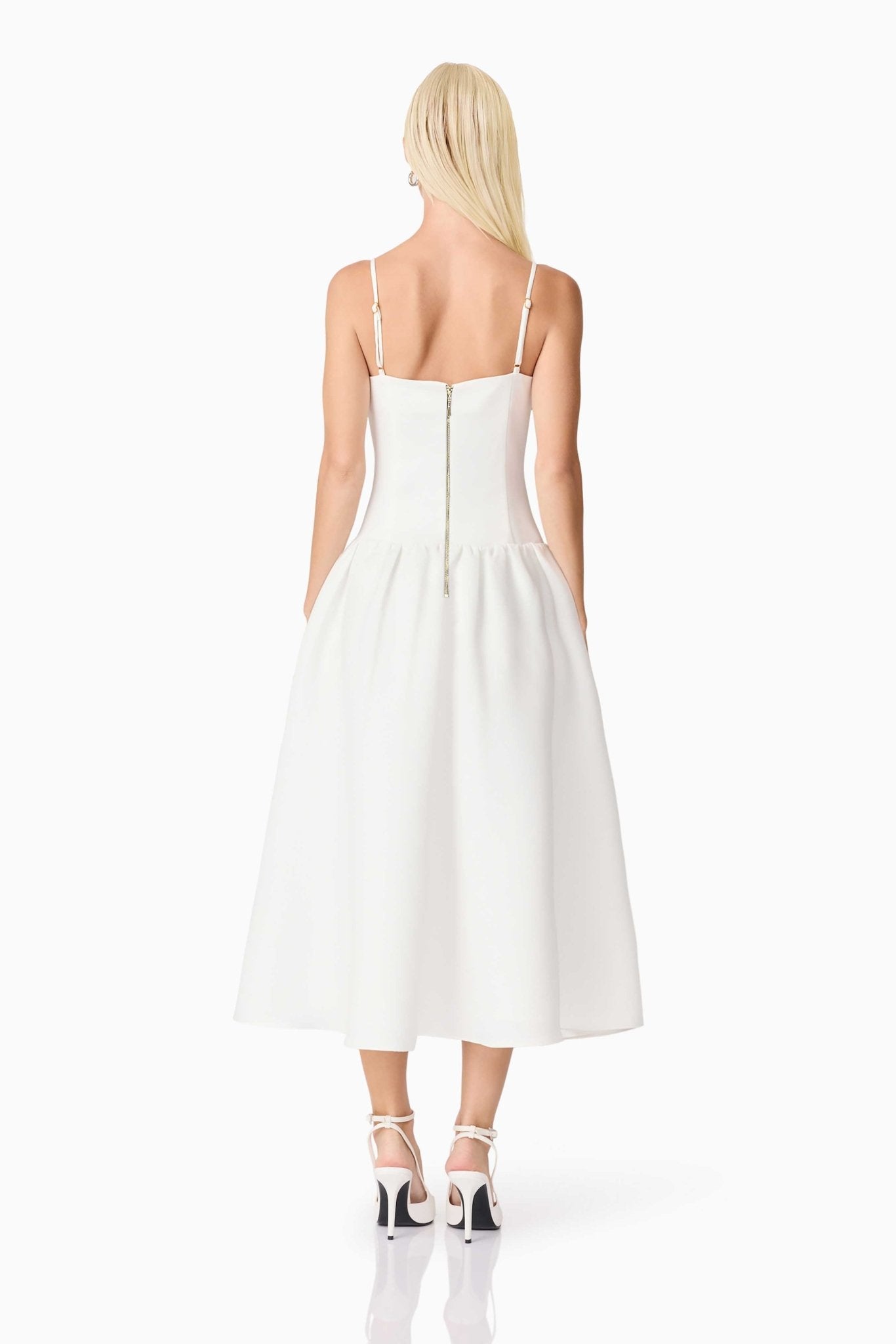 Ursula Midi Dress - Ivory - SODA Fashion Haus