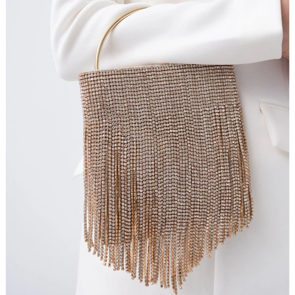 Adina Crystal Fringe Bag - SODA Fashion Haus