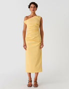 Alaska Crepe Bonded Midi Dress - SODA Fashion Haus