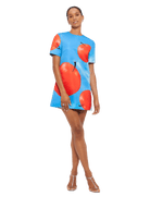 Alexa T-Shirt Mini Dress - Apple Print - SODA Fashion Haus
