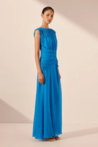 Amina High Neck Maxi Dress - SODA Fashion Haus