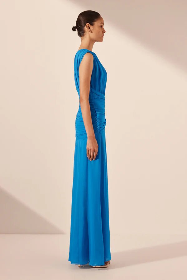 Amina High Neck Maxi Dress - SODA Fashion Haus