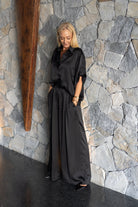 Amour Shirt - Black by Silk Degrees - Australian designer Shirt | SODA Fashion Haus