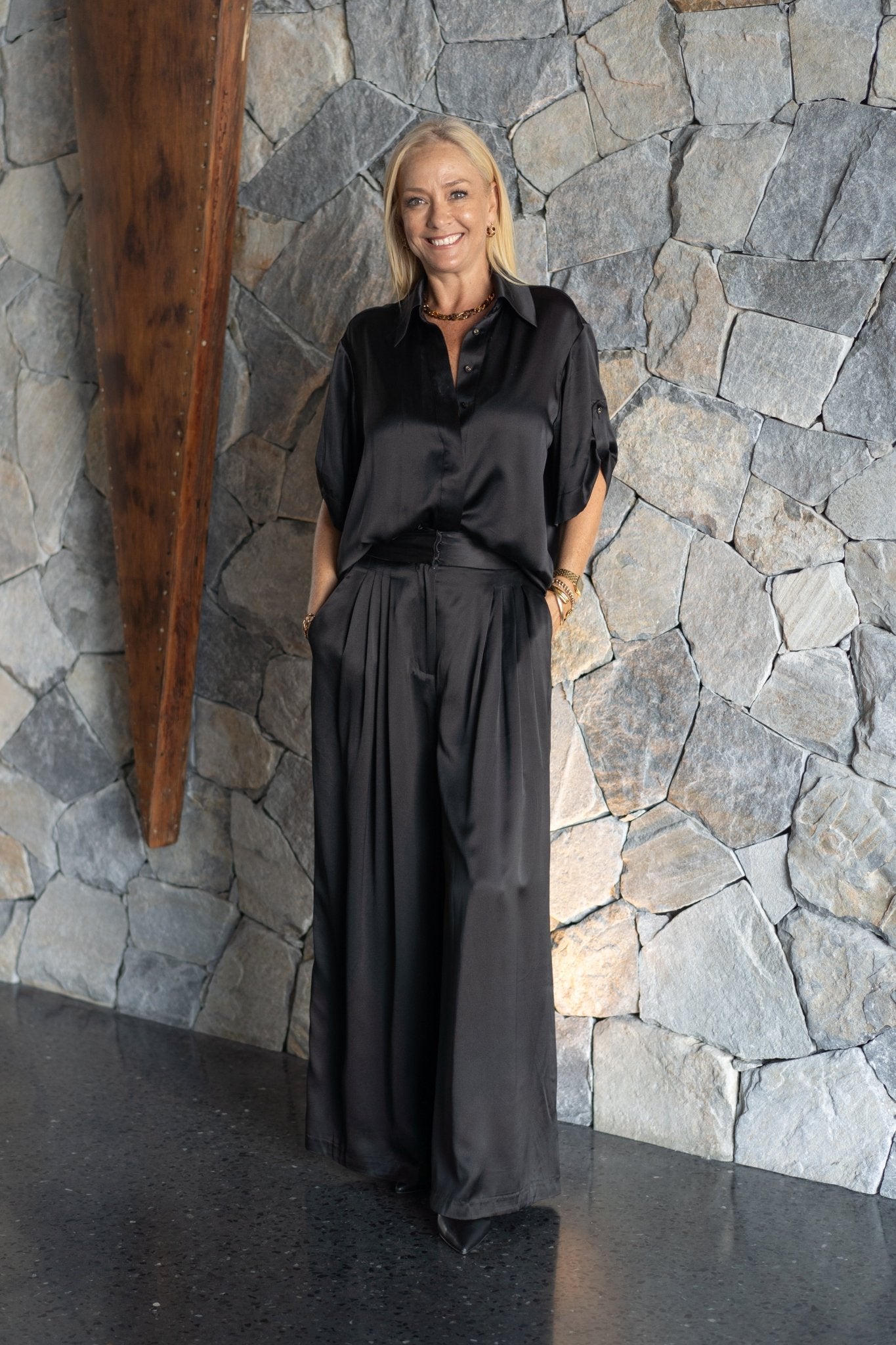 Amour Shirt - Black by Silk Degrees - Australian designer Shirt | SODA Fashion Haus