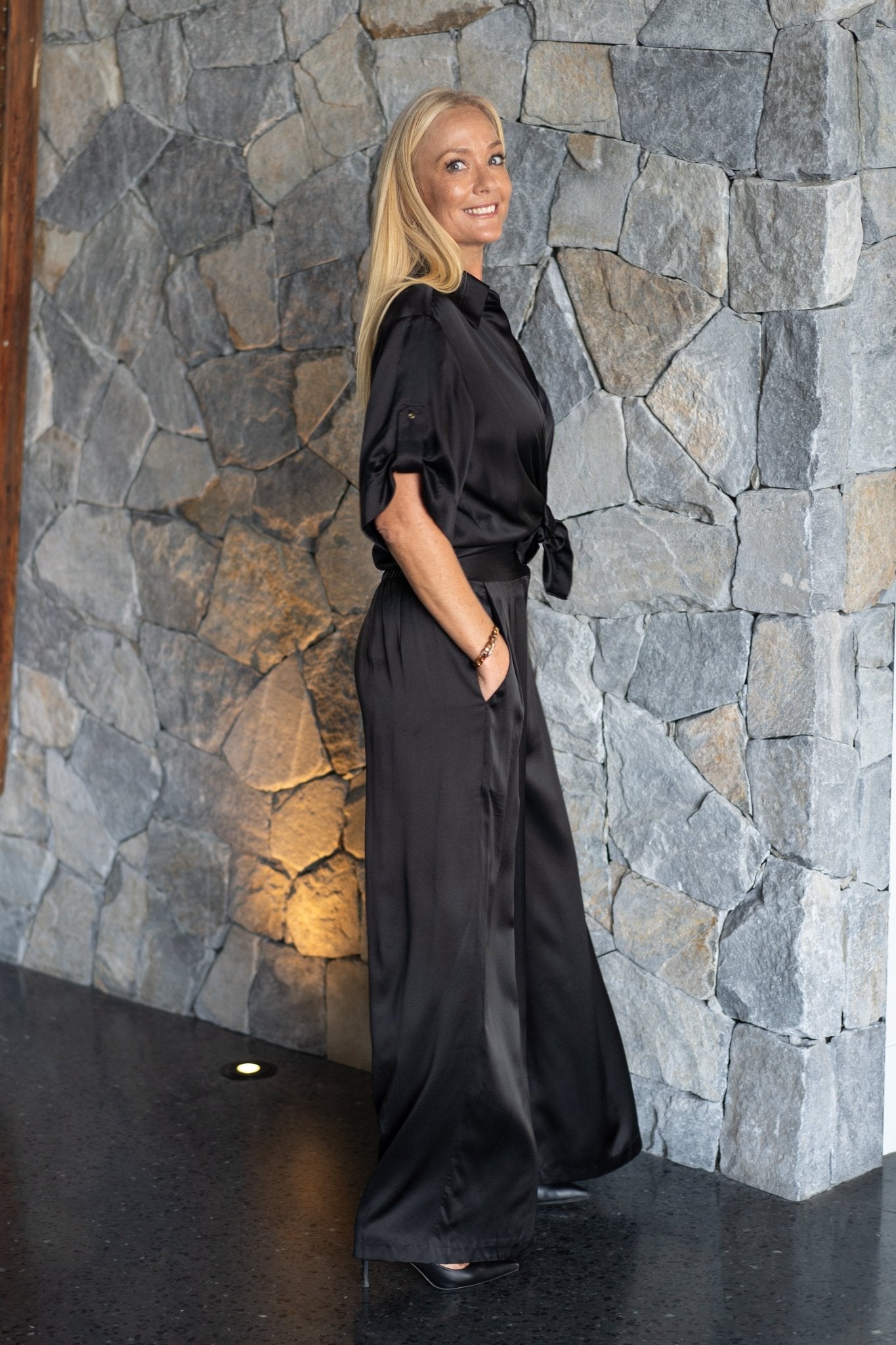 Amour Shirt - Black by Silk Degrees - Australian designer Shirt | SODA Fashion Haus