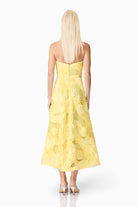 Asher Midi Dress - Yellow - SODA Fashion Haus