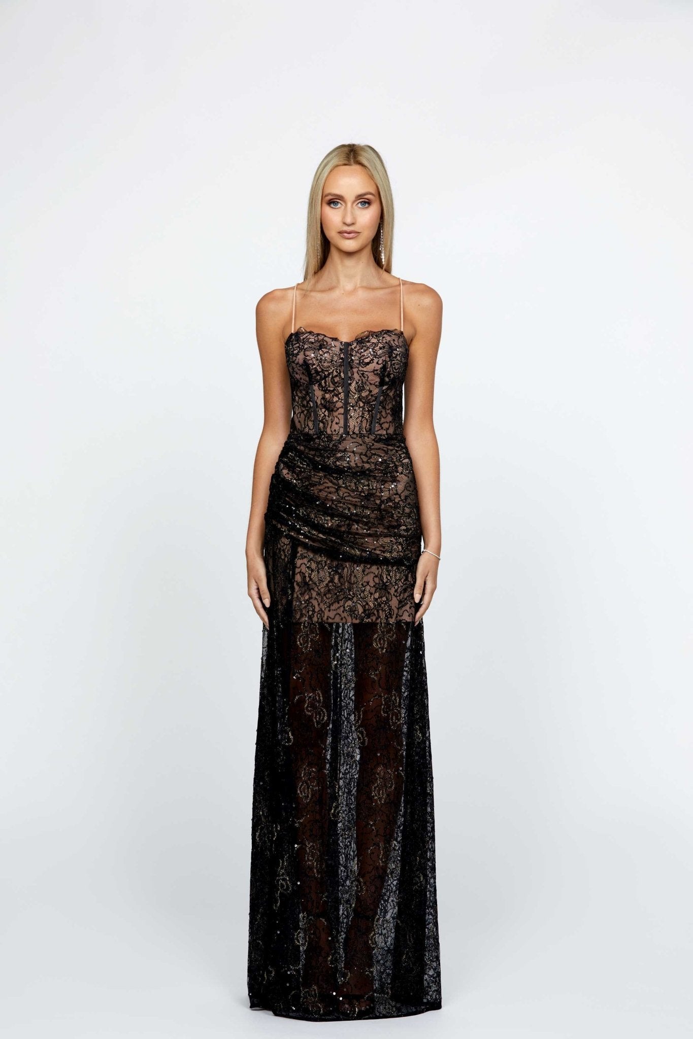 Astell Strappy Back Gown - SODA Fashion Haus