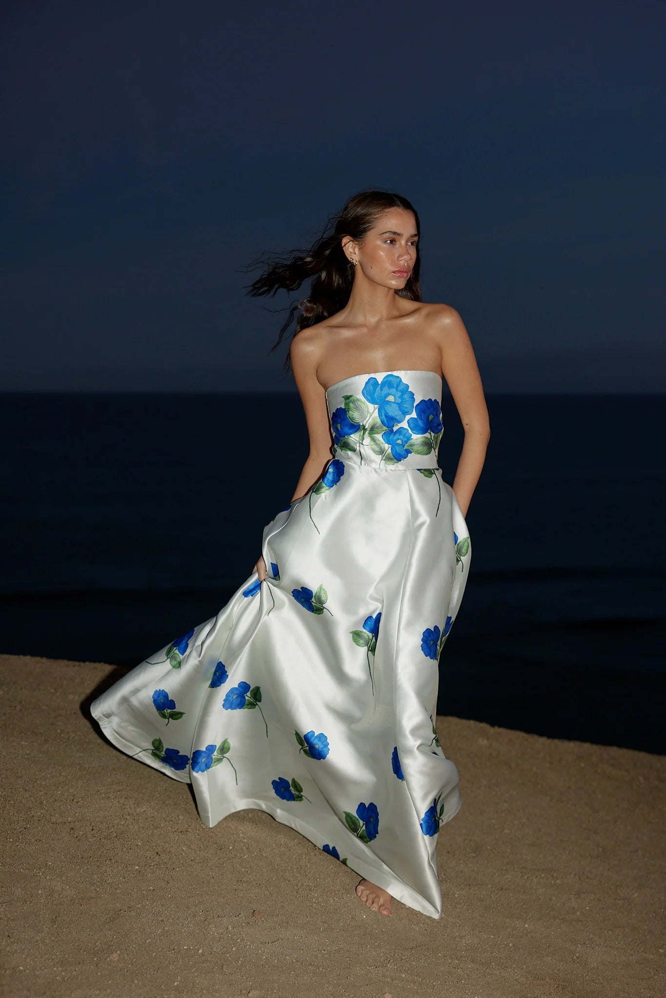 Audrey Dress in Foam Celeste - SODA Fashion Haus