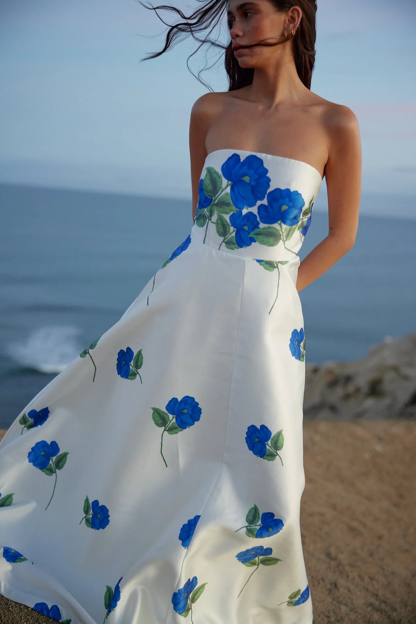 Audrey Dress in Foam Celeste - SODA Fashion Haus