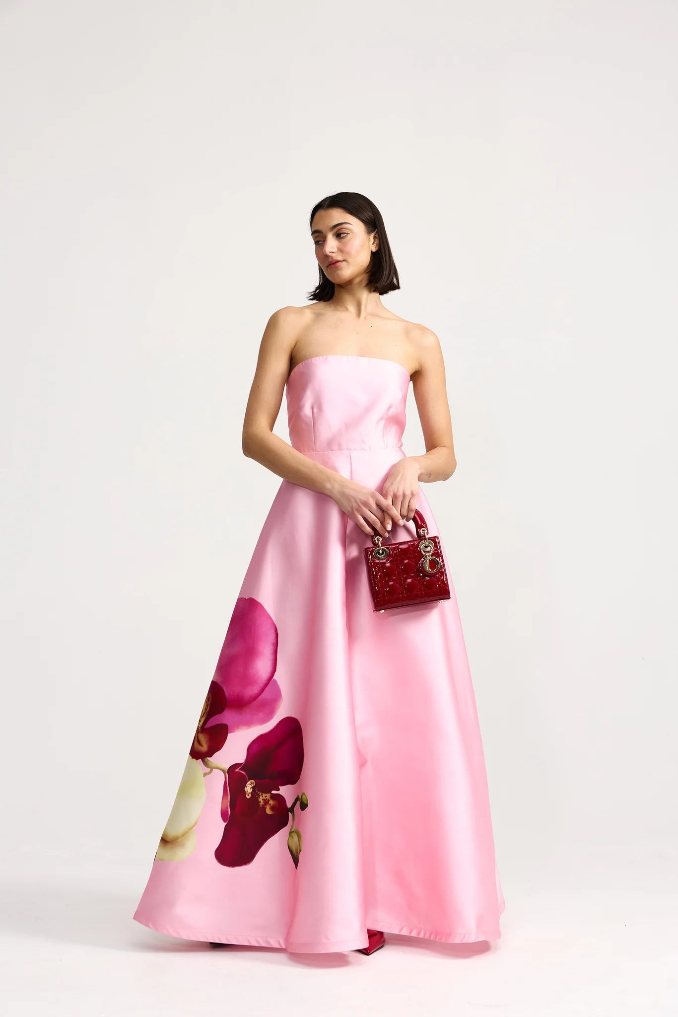 Audrey Dress in Icing Phalae by Aston Studio - Australian designer Dress | SODA Fashion Haus