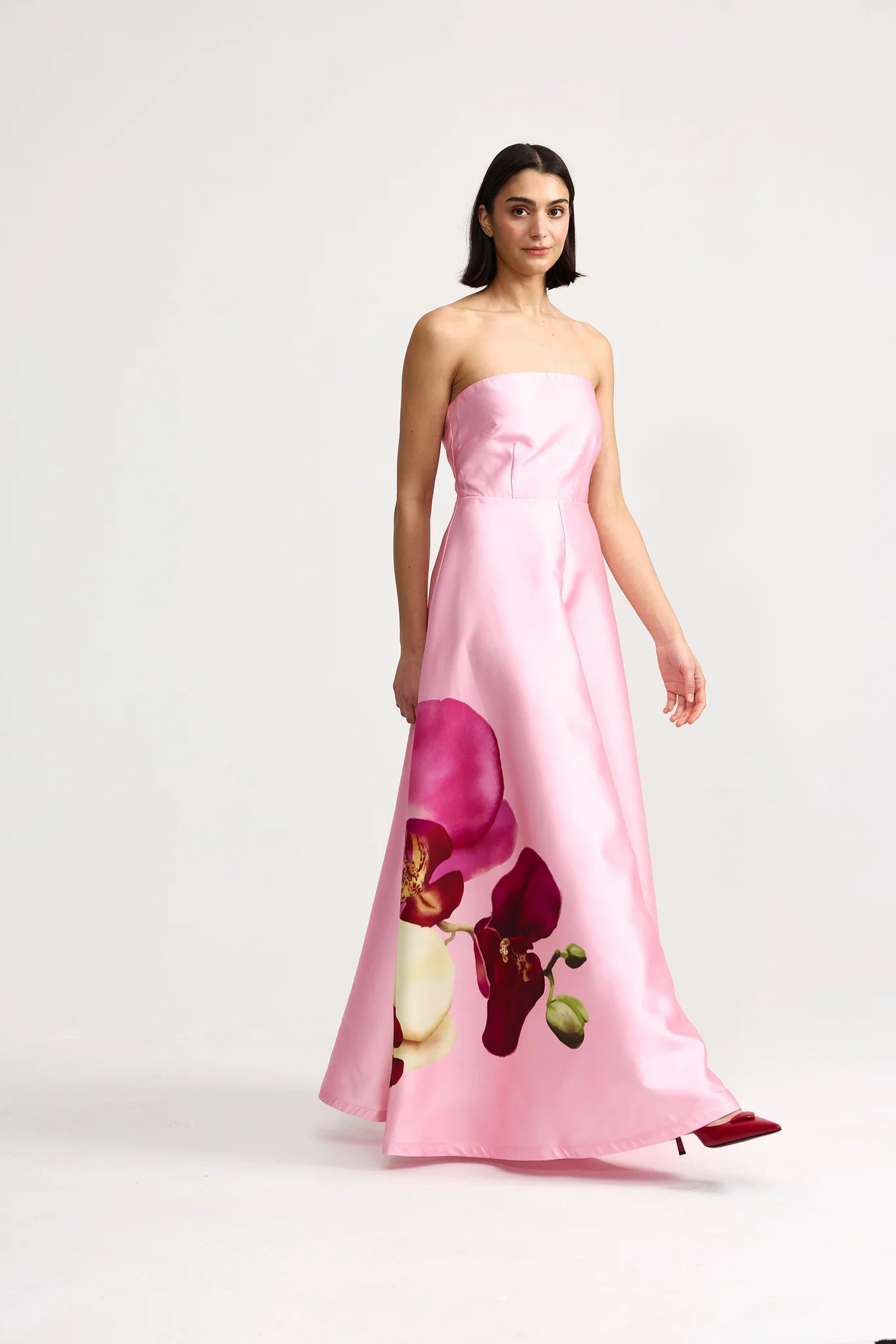Audrey Dress in Icing Phalae by Aston Studio - Australian designer Dress | SODA Fashion Haus