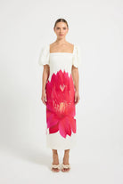 Aurelia Sleeve Midi Dress - SODA Fashion Haus