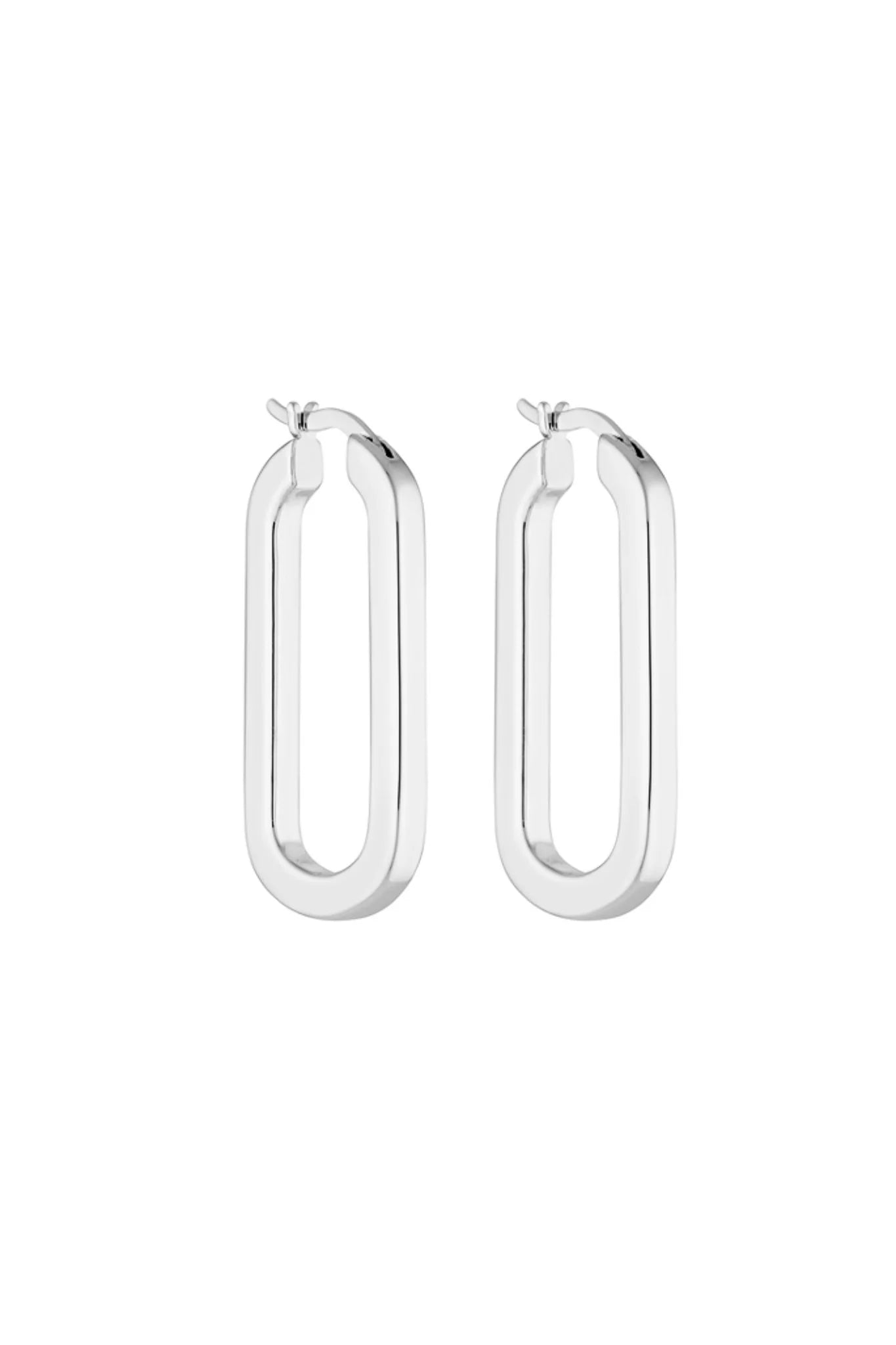 Baby Oval Hoops - Silver - SODA Fashion Haus