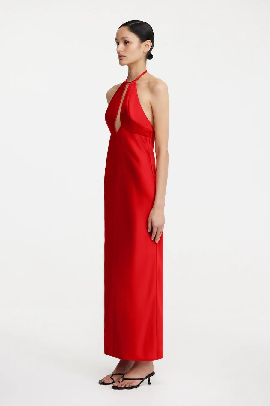 Becca Halter Dress - Chilli - SODA Fashion Haus