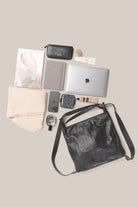 Bella 2 - in - 1 Leather Bag - Black - SODA Fashion Haus