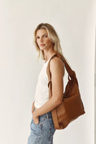 Bella 2 - in - 1 Leather Bag - Tan - SODA Fashion Haus