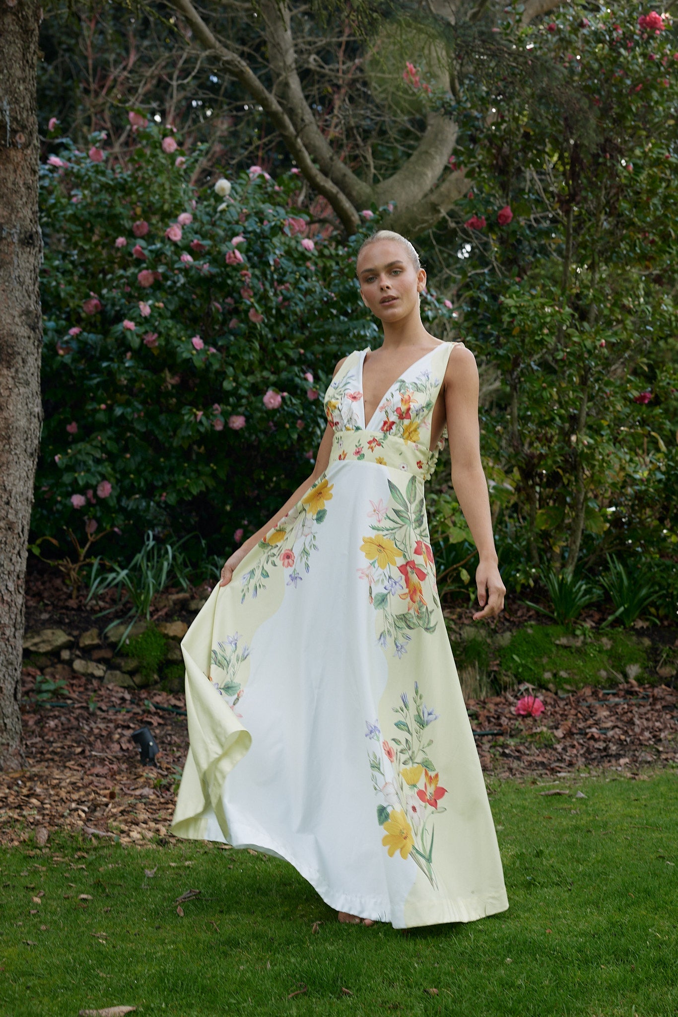 Betty Dress - Buttermilk Fleur - SODA Fashion Haus