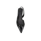 Bridie Flat Black Patent Leather - SODA Fashion Haus