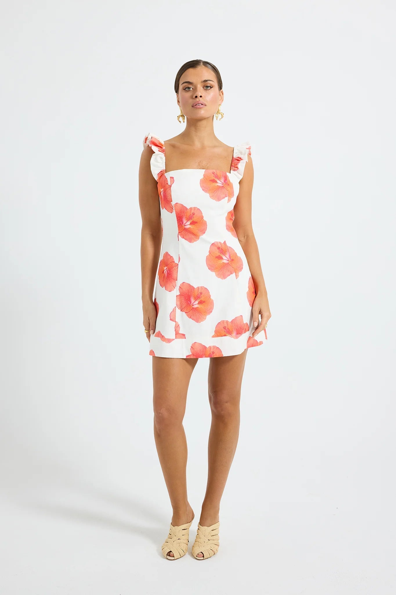 Brielle Mini Dress - Hibiscus by Pasduchas - Australian designer Dress | SODA Fashion Haus