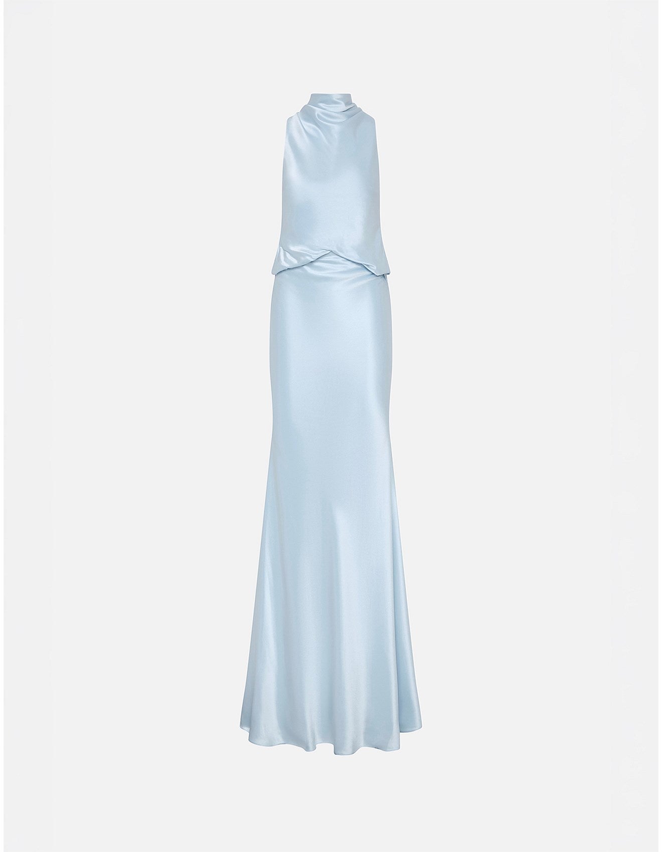 Cameron Satin Dress in Skywriting by Misha - Australian designer Dress | SODA Fashion Haus