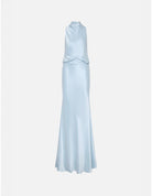 Cameron Satin Dress in Skywriting by Misha - Australian designer Dress | SODA Fashion Haus