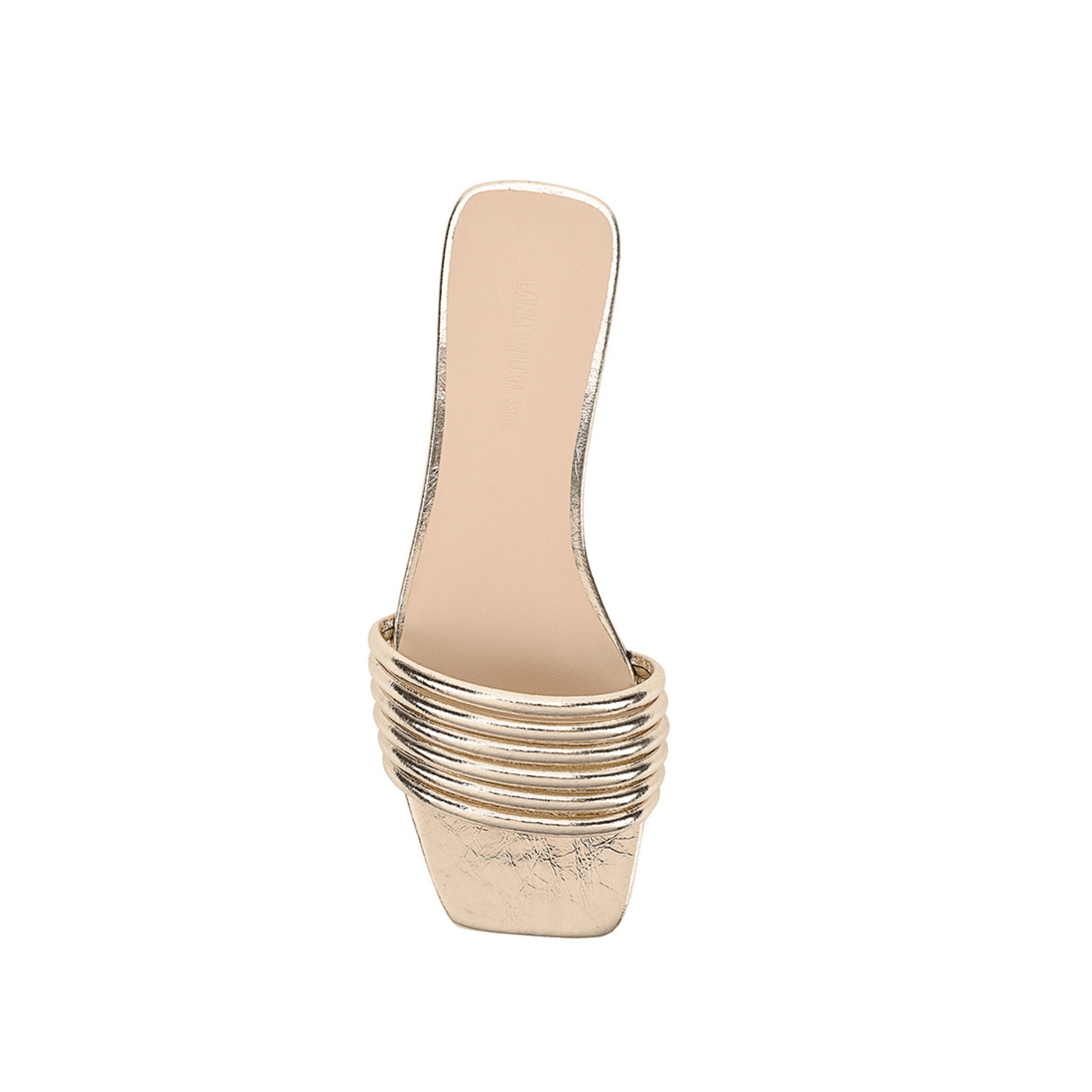 Cami Flat Gold Metallic Leather by Lana Wilkinson - Australian designer Shoes | SODA Fashion Haus
