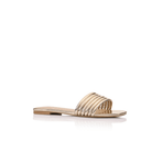 Cami Flat Gold Metallic Leather by Lana Wilkinson - Australian designer Shoes | SODA Fashion Haus