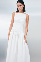 Campbell Square Neck Maxi Dress in Ivory by Shona Joy - Australian designer Dress | SODA Fashion Haus