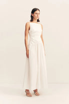 Campbell Square Neck Maxi Dress in Ivory by Shona Joy - Australian designer Dress | SODA Fashion Haus