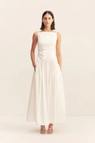 Campbell Square Neck Maxi Dress in Ivory by Shona Joy - Australian designer Dress | SODA Fashion Haus
