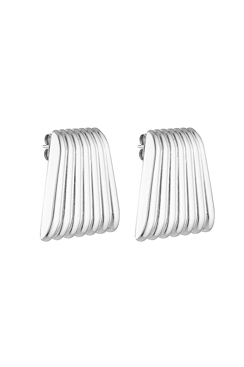 Caterpillar Earrings - Silver - SODA Fashion Haus