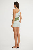 Cecilia Mini Dress - Pesto Splice - SODA Fashion Haus