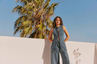 Clara Sleeveless Set Mid Blue - SODA Fashion Haus
