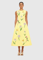 Cleo Sleeveless Midi Dress - Wild Flower Print in Sorbet - SODA Fashion Haus