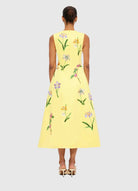 Cleo Sleeveless Midi Dress - Wild Flower Print in Sorbet - SODA Fashion Haus