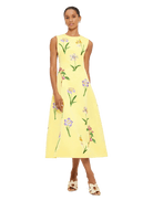 Cleo Sleeveless Midi Dress - Wild Flower Print in Sorbet - SODA Fashion Haus