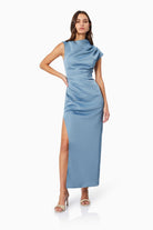 Coralie Maxi Dress In Blue - SODA Fashion Haus