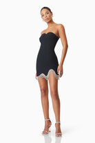 Delia Party Mini Dress in Black - SODA Fashion Haus