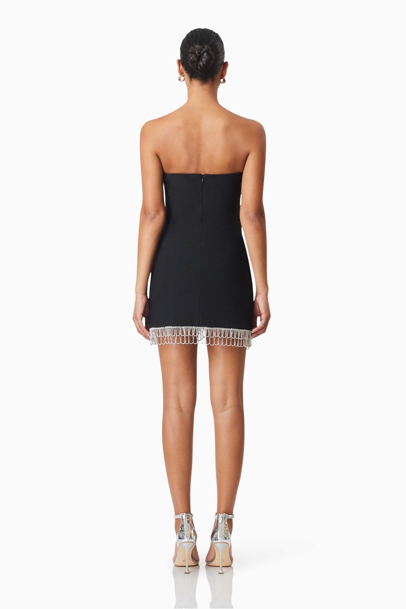 Delia Party Mini Dress in Black - SODA Fashion Haus