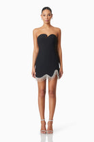Delia Party Mini Dress in Black - SODA Fashion Haus