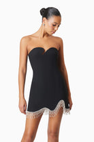 Delia Party Mini Dress in Black - SODA Fashion Haus