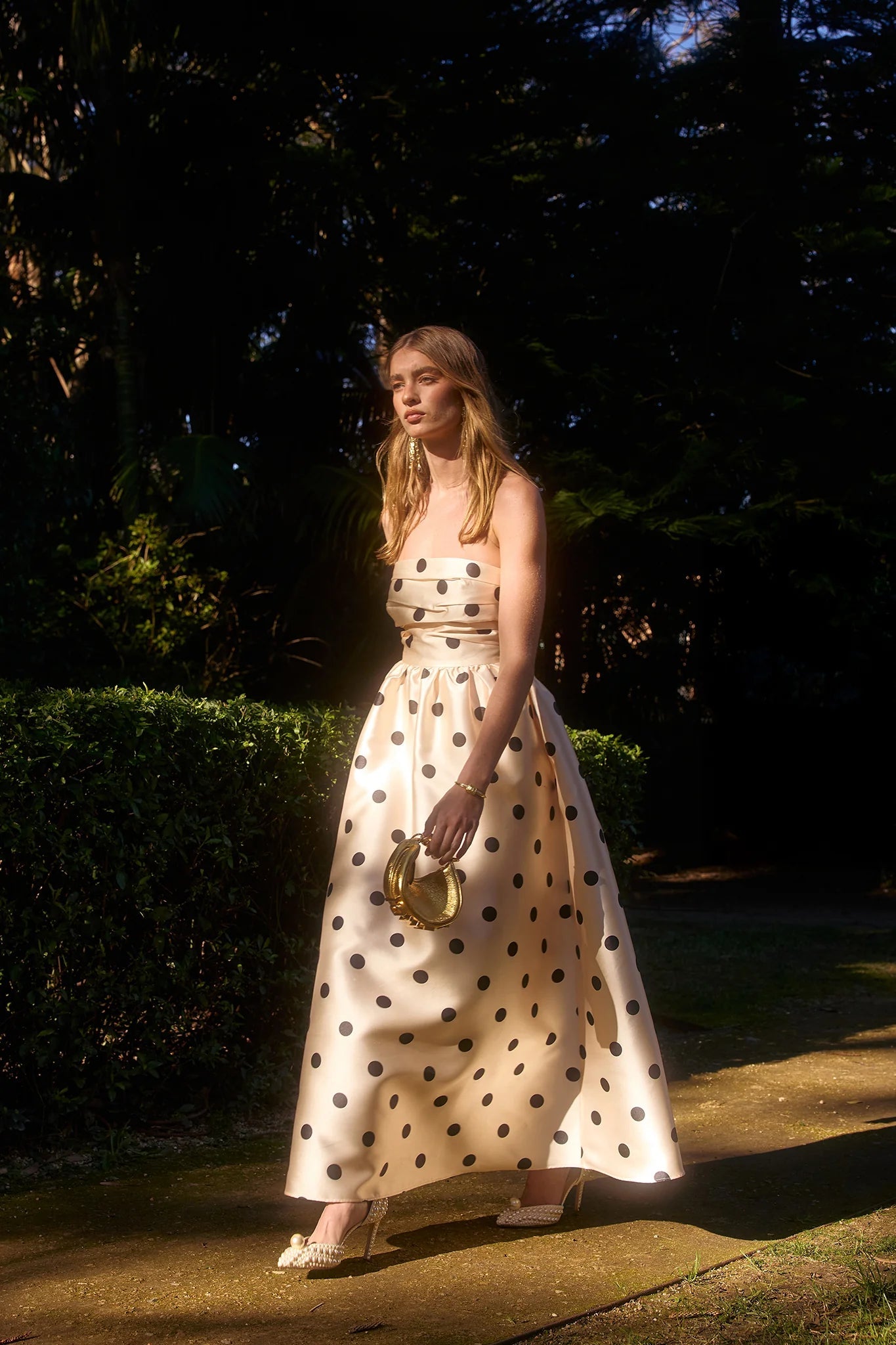 Dottie Strapless Midi Dress - SODA Fashion Haus