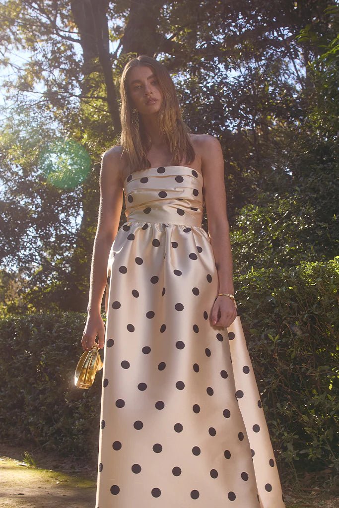 Dottie Strapless Midi Dress - SODA Fashion Haus