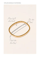 Dylan Bangle Gold - Celestial Clear - SODA Fashion Haus