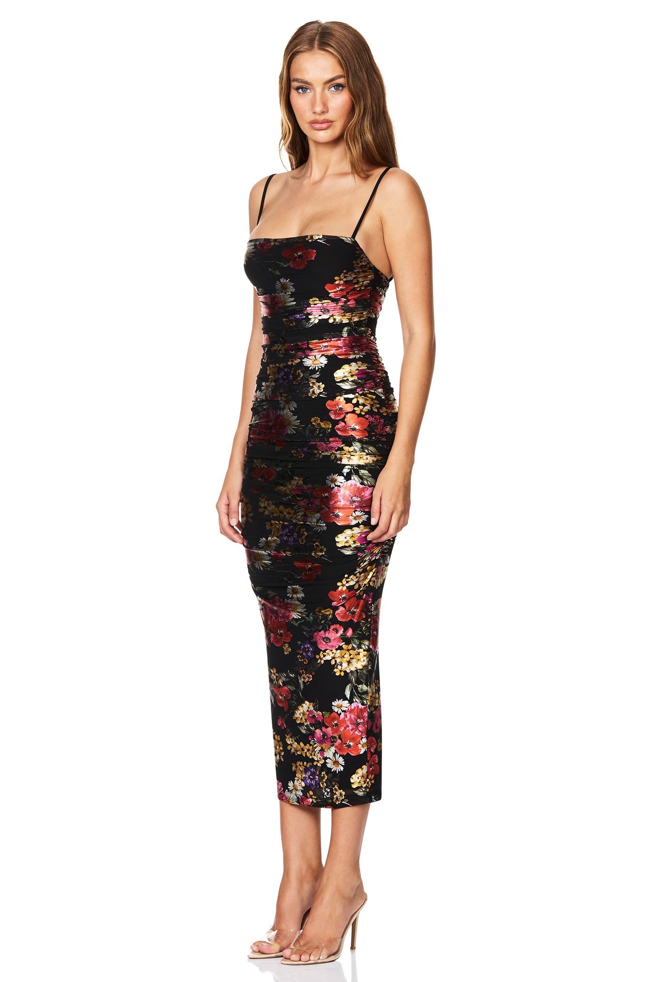 Electric Floral Midi - SODA Fashion Haus