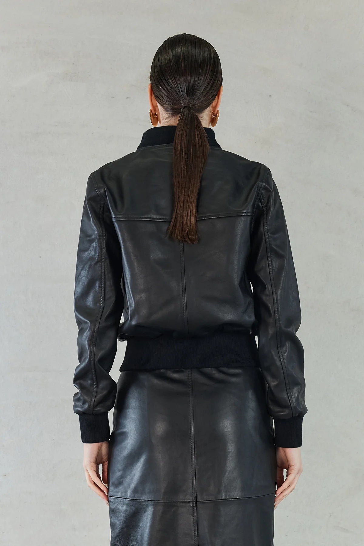 Evita Bomber Jacket - Black - SODA Fashion Haus