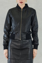 Evita Bomber Jacket - Black - SODA Fashion Haus